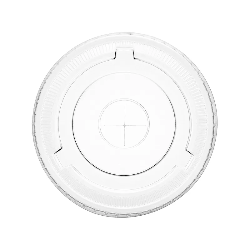 Flat Lid w/ Cross Hole for 32-44oz PP Cold Cup