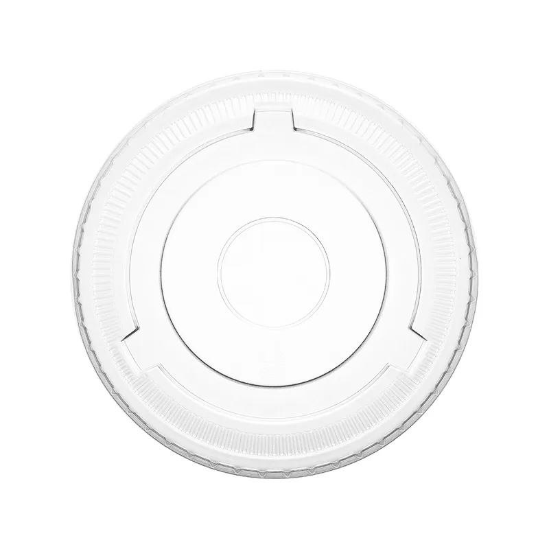 Flat Lid w/ No Hole for 12-24oz PET Cold Cup