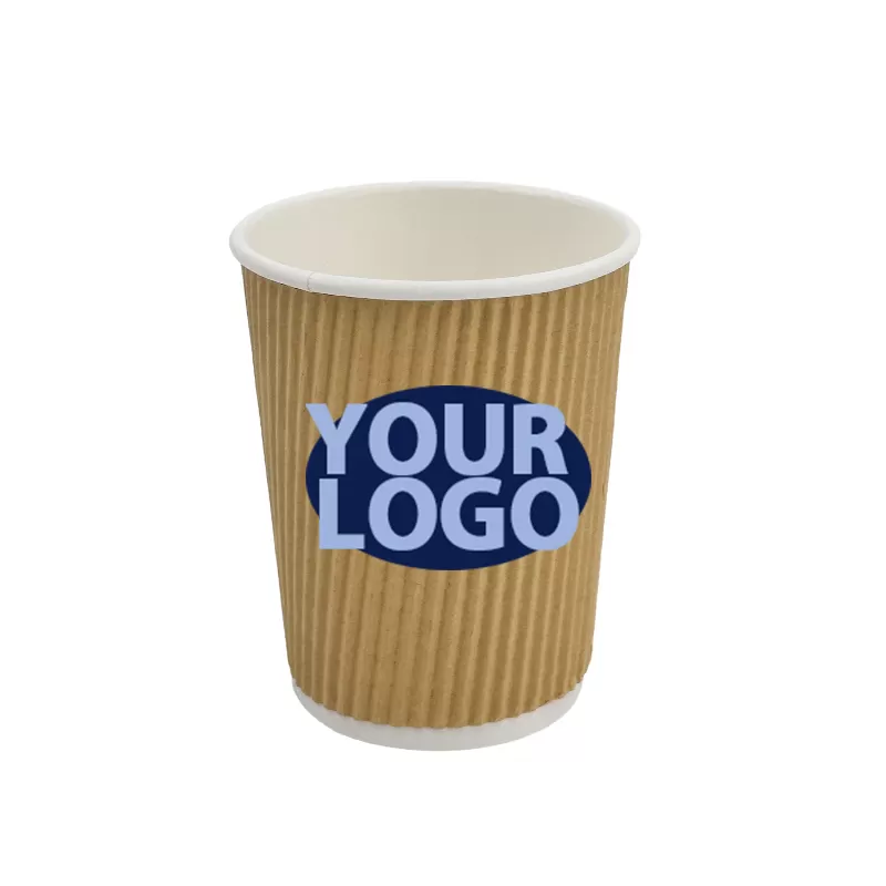 8oz Ripple Wall Hot Cup