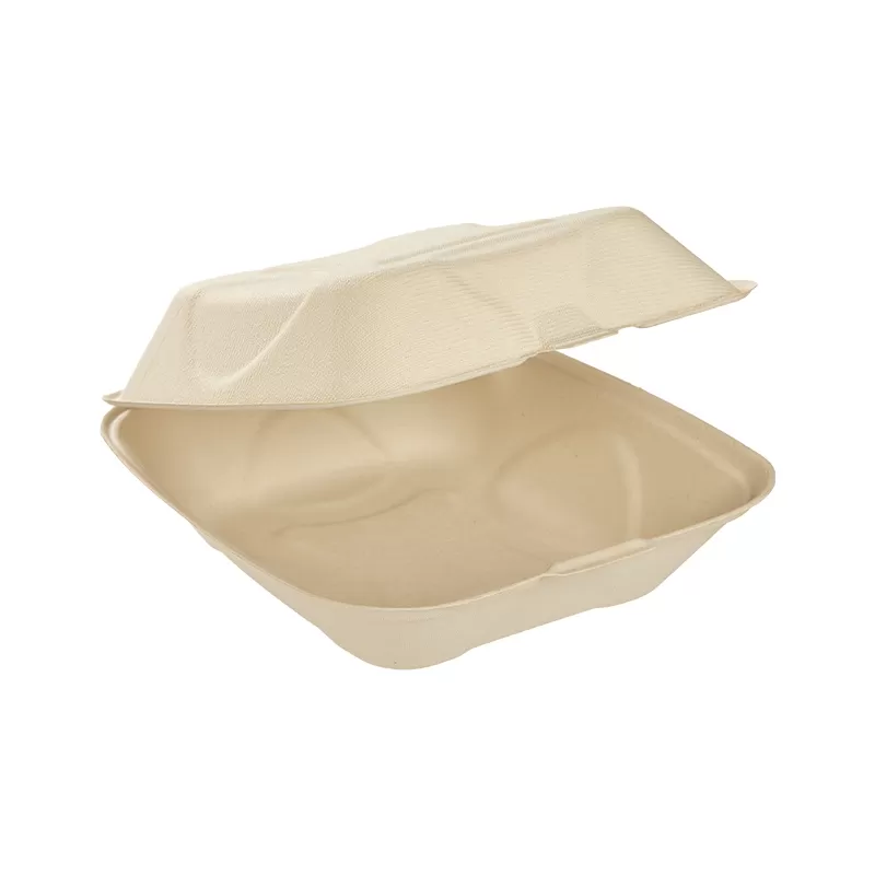 8” x 8” Compostable Clamshell