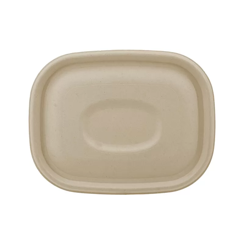 Bagasse Lid for 38/46oz Compostable Rectangle Bowl
