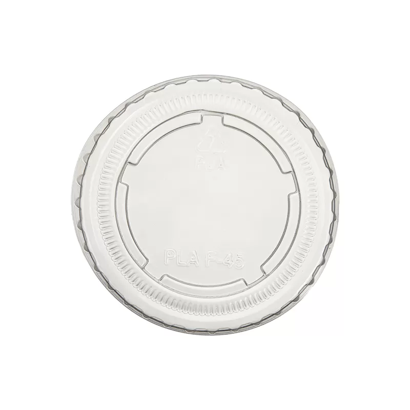 Compostable PLA Lid for 0.5-1.25oz PP Portion Cup