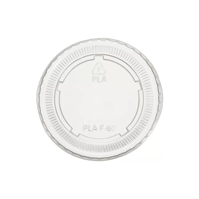 Compostable PLA Lid for 1.5-2.5oz PP Portion Cup