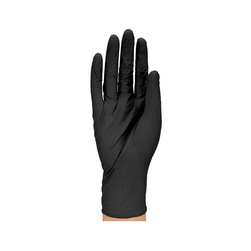 Disposable Black Nitrile Examination Glove (M)