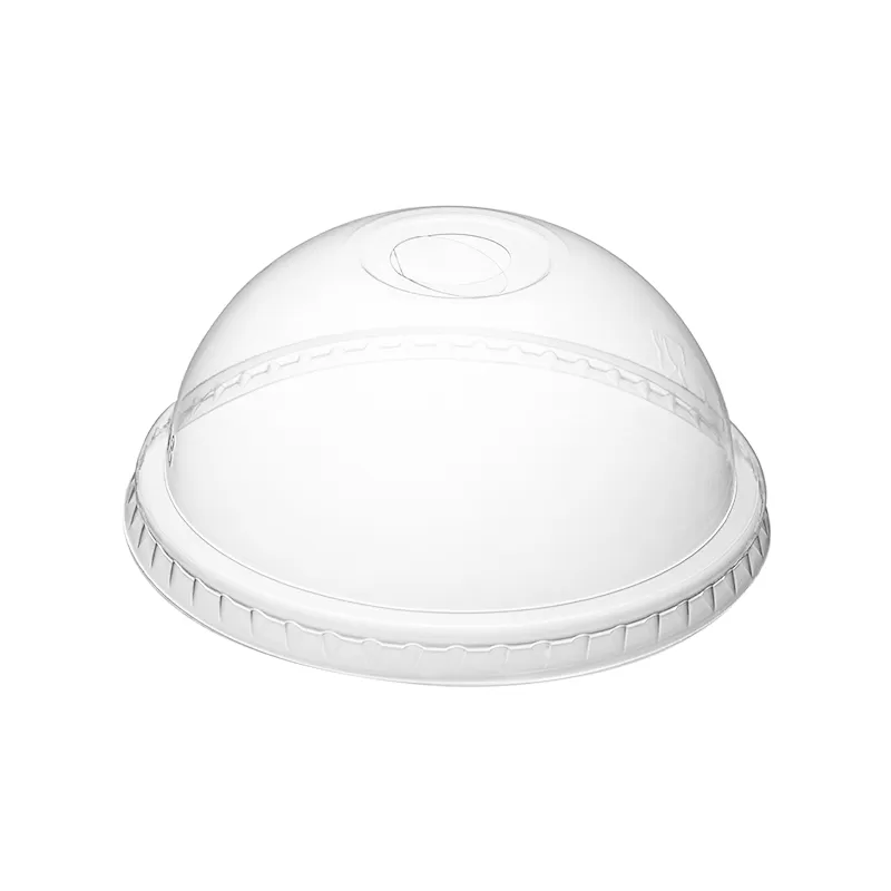Dome Lid w/ Round Hole for 12-24oz PLA Cold Cup
