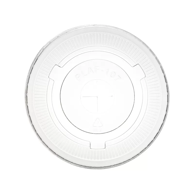 Flat Lid w/ Cross Hole for 32oz PLA Cold Cup
