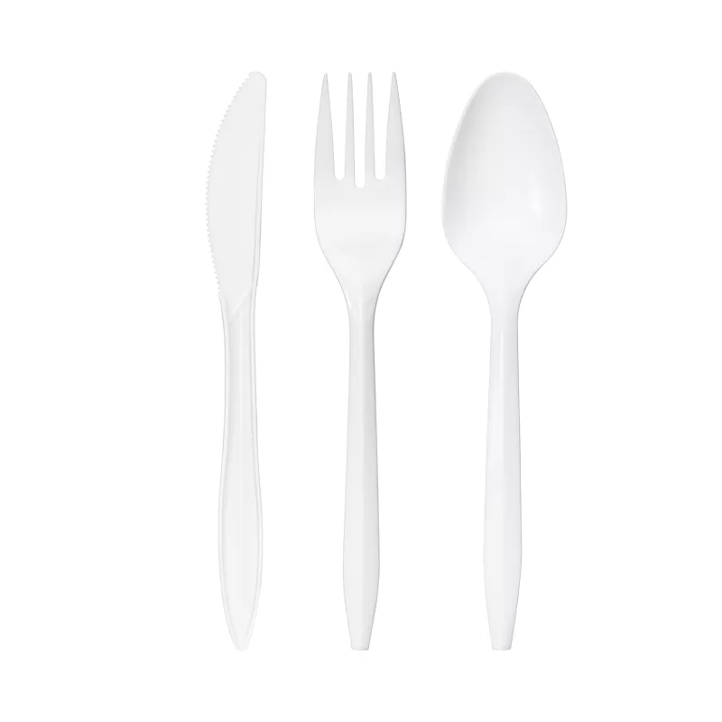 Medium Weight PP Cutlery Kit-Tea spoon/Fork/Knife/Napkin