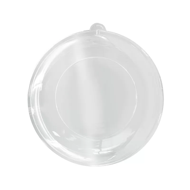 PET Dome Lid for 24-48oz Compostable Round Bowl
