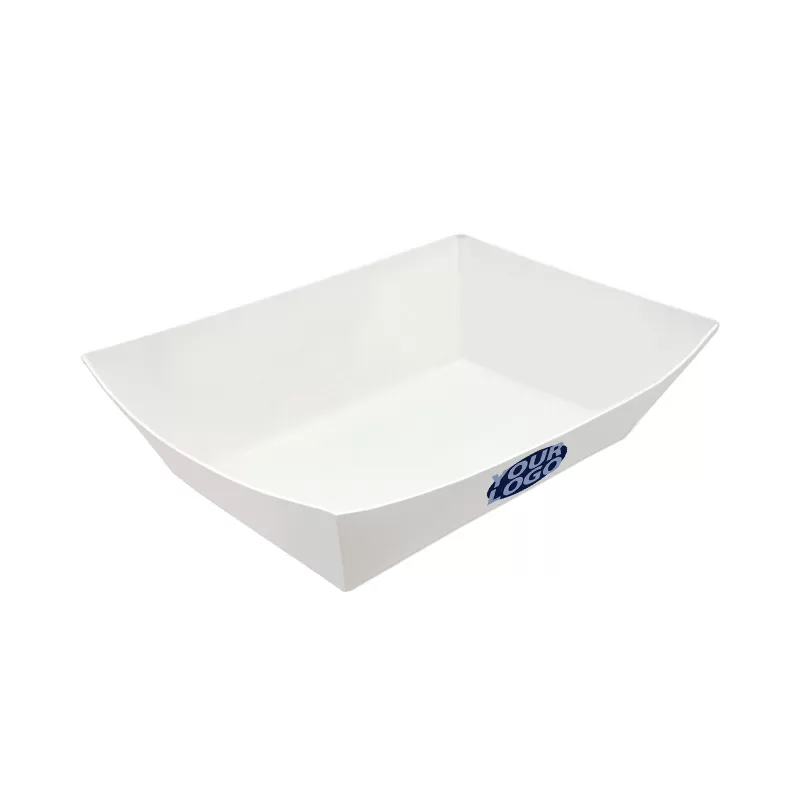 2.5lb Paper Food Tray (Red Plaid)
