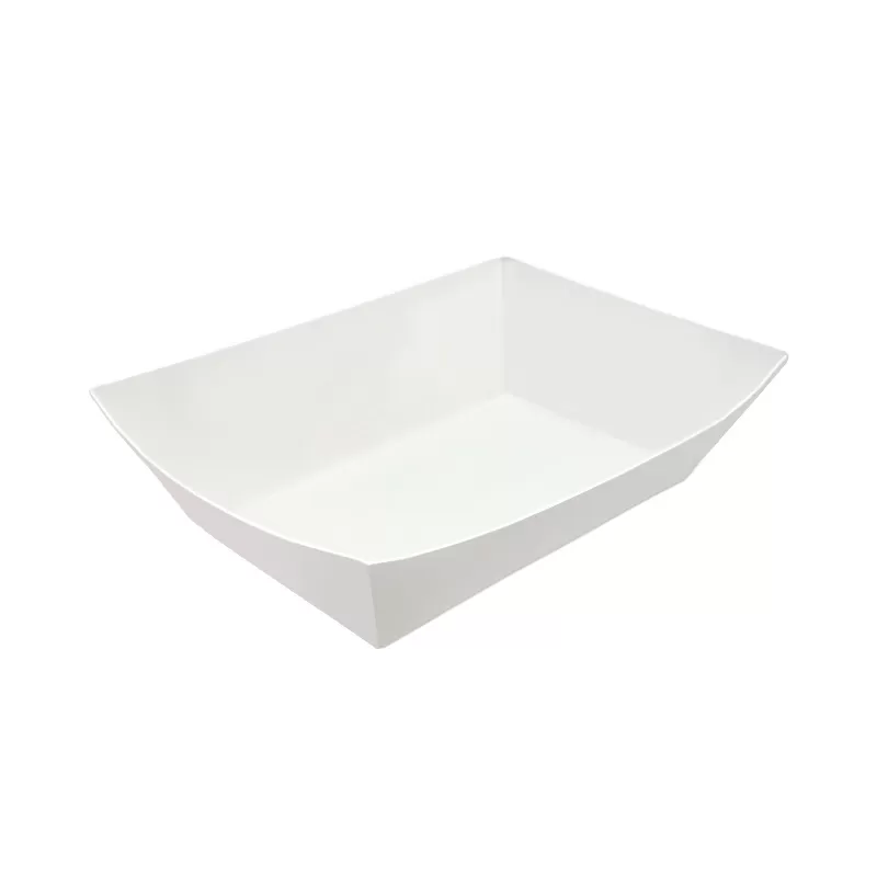 2.5lb Paper Food Tray (Red Plaid)