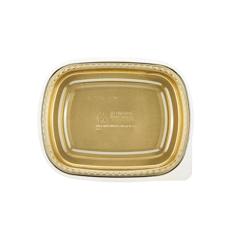 46oz Smooth Wall Take-out Pan with Dome Lid