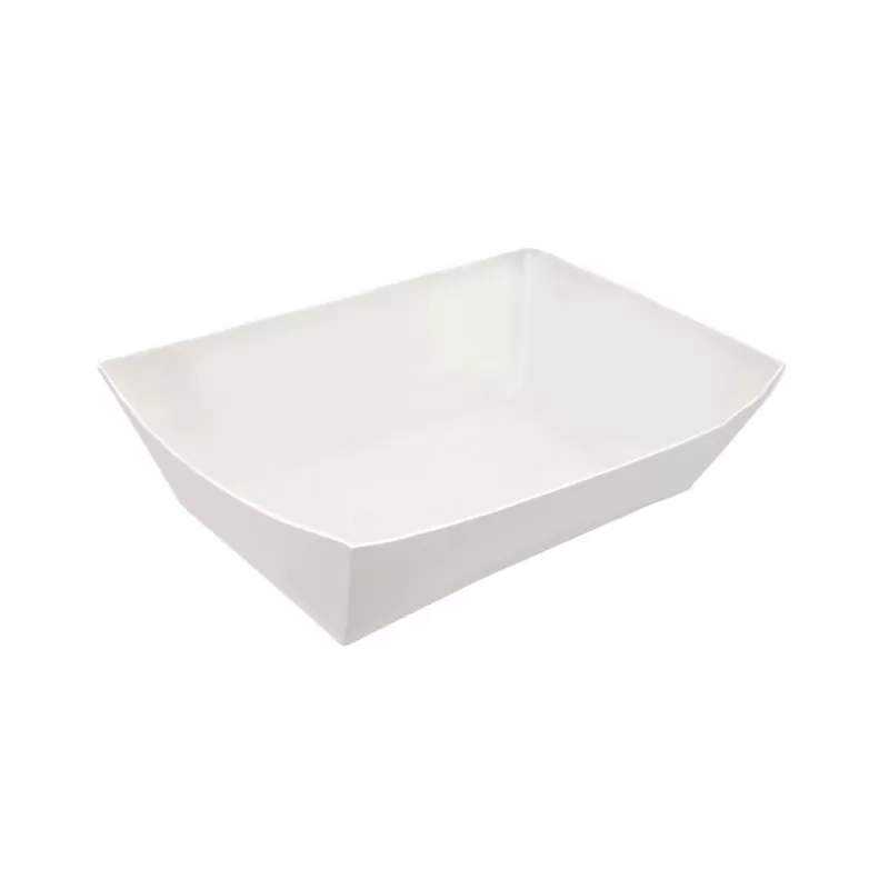 4oz Paper Food Tray (Red Plaid)