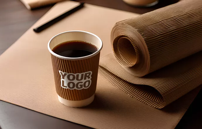 Textured for Comfort and Insulation, Ripple Cups Provide a Premium Feel with Custom Branding.