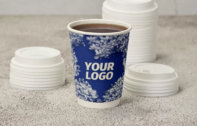 Double-Layer Insulation Keeps Beverages Hot While Eliminating the Need for Sleeves, With Full-Color Customization.
