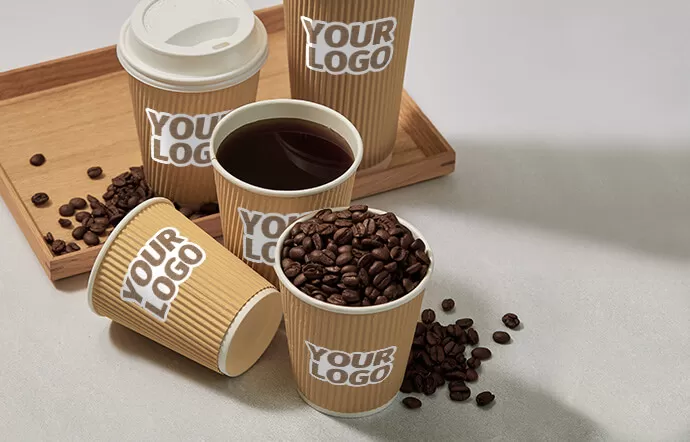 How Does Custom Printing on Ripple Hot Cups Enhance Brand Visibility?